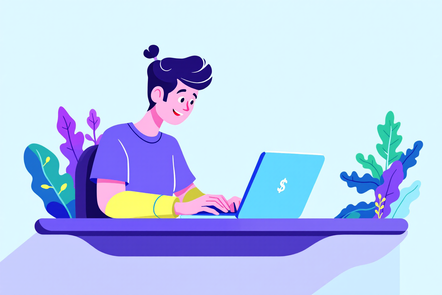 비즈플러스카드 신청하는 여성