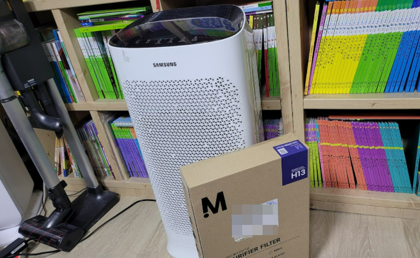 삼성 공기청정기 AX60N5580WDD CFX-D100D 호환 필터 교체 사진 2