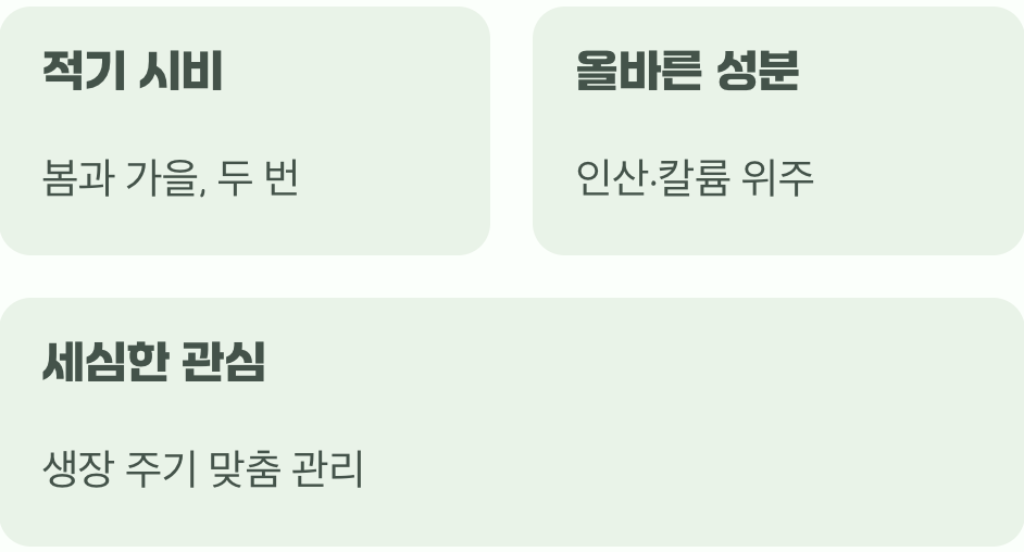 그래서, 풍성한 수확의 비밀은?