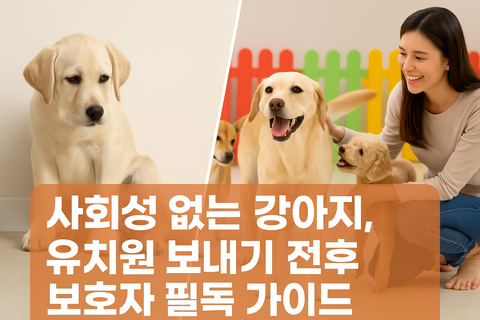 사회성 없는 강아지, 유치원 보내기 전후 보호자 필독 가이드
