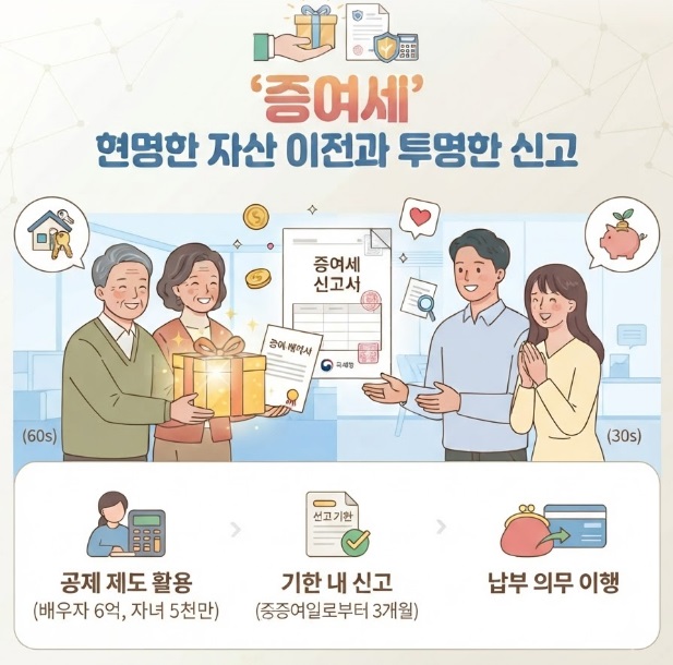 증여세 홈택스