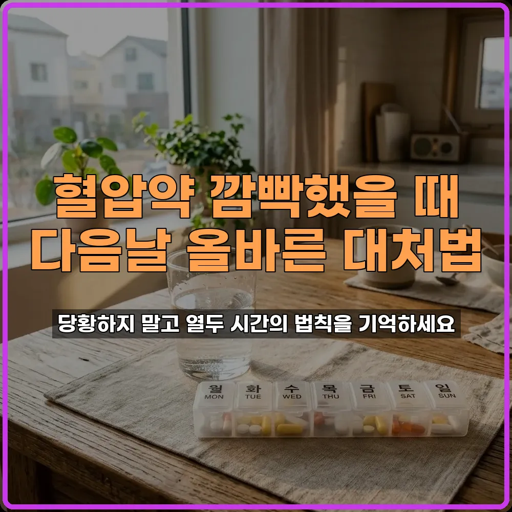 고혈압약