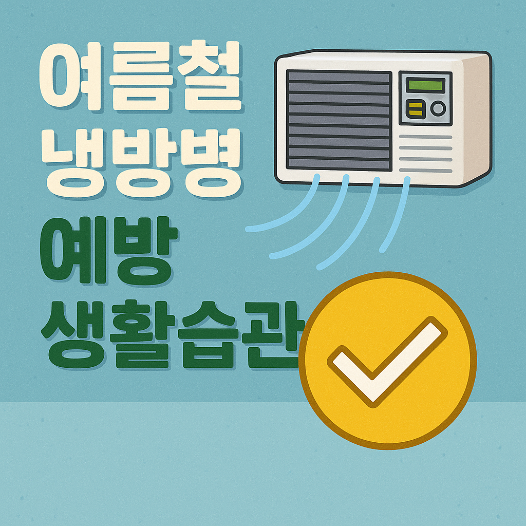 여름철 냉방병 예방 생활습관