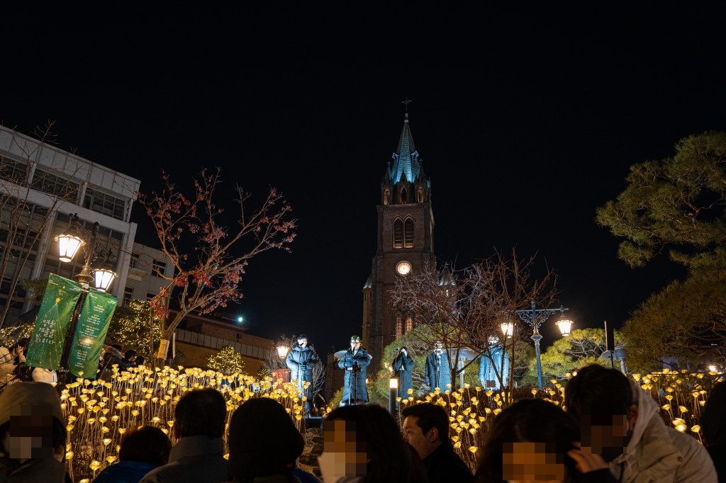 연말 명동 성당 방문