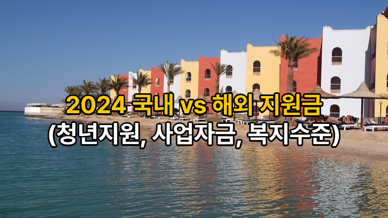 2024 국내 vs 해외 지원금