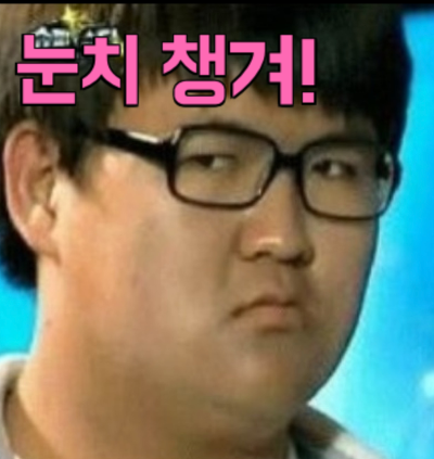 눈치챙겨 짤