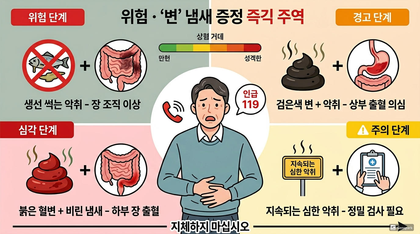 위험 신호로 의심해야 할 냄새
