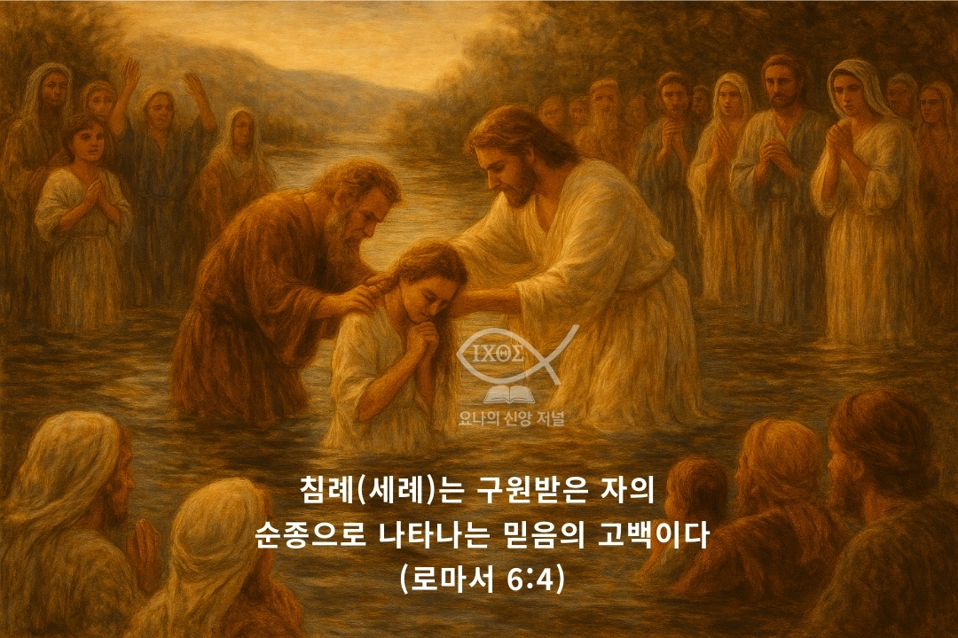 한 번 받은 구원은 영원한가는 구원받은 자의 순종으로 나타나는 침례를 통해 성도의 믿음의 고백과 영원한 언약의 실제를 선포한다 요나의 신앙 저널