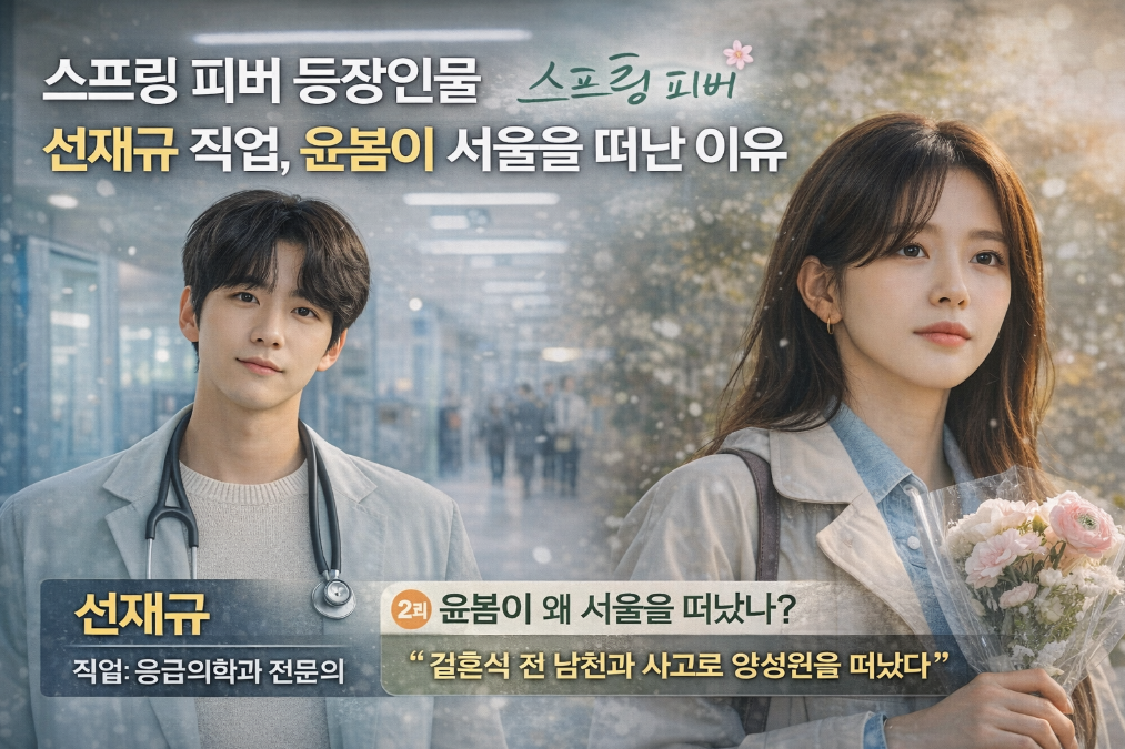 스프링 피버 등장인물 선재규 직업과 윤봄이 서울 떠난 진짜 이유