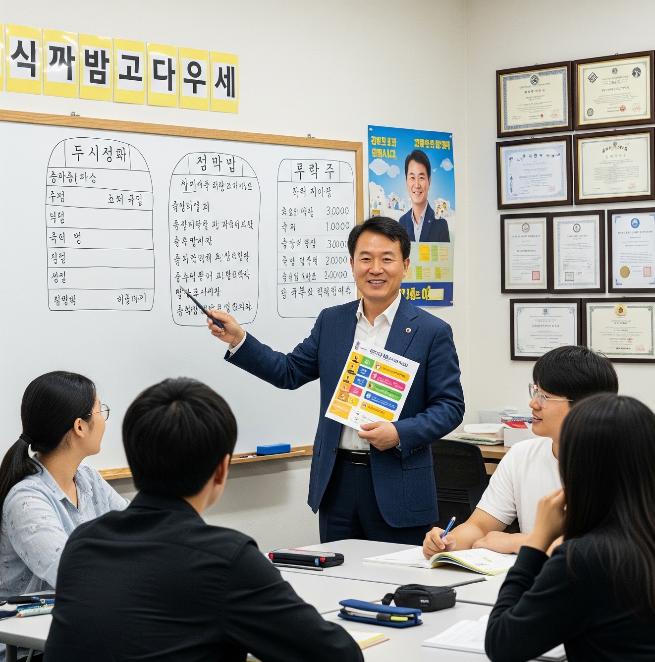 방과후지도사 일하는 모습