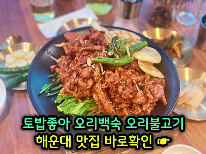 부산 해운대 맛집 무항생제 1등급 오리 백숙