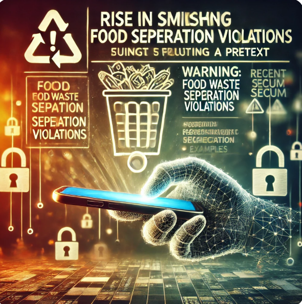 음식물 분리수거 위반 스미싱: 위협적인 문자 사기의 경고와 예방 방법