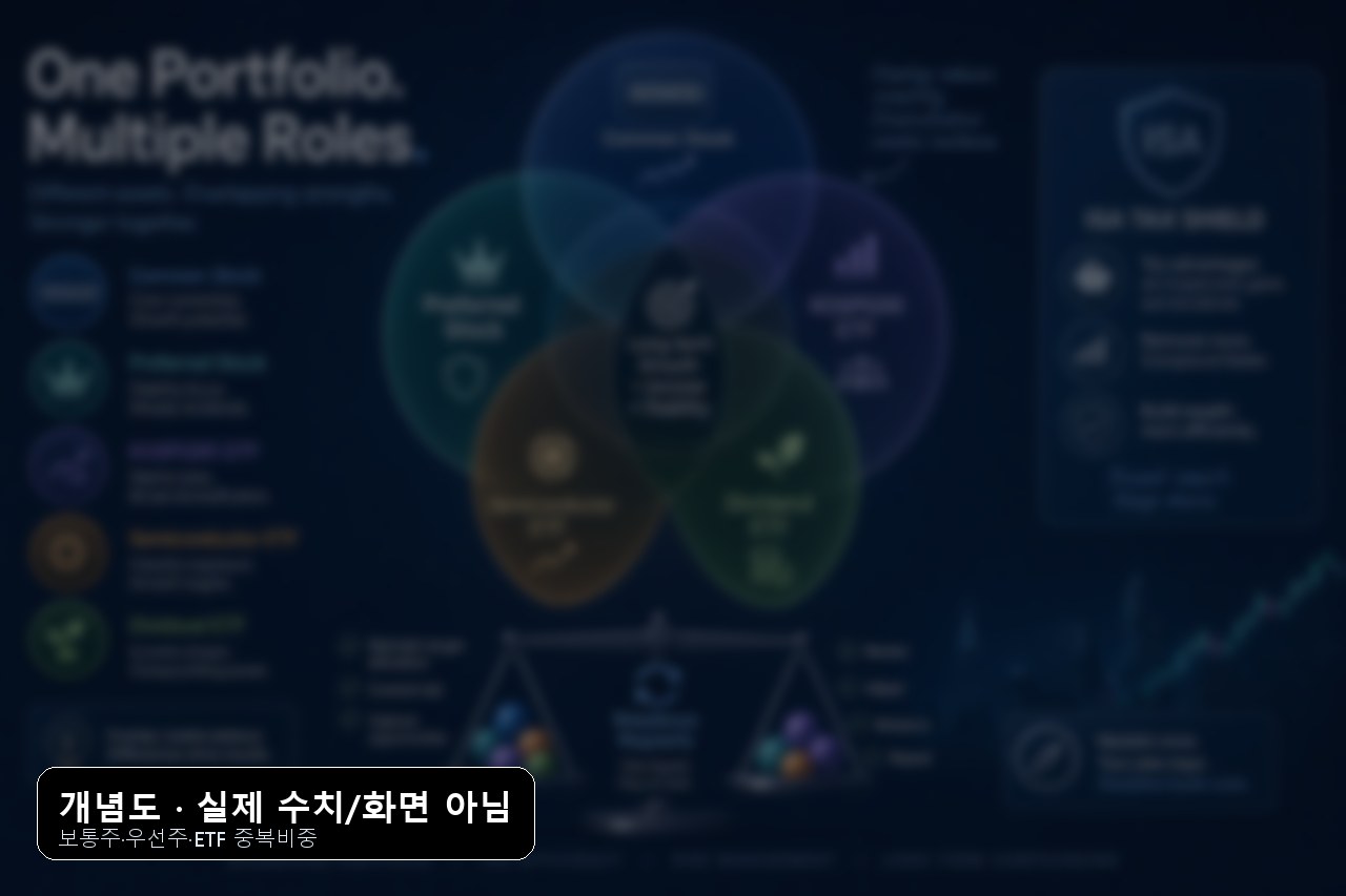 삼성전자 보통주 우선주 ETF ISA 중복비중