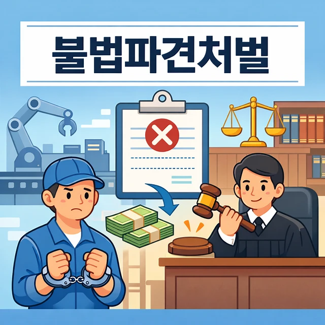불법파견한하청업체의처벌