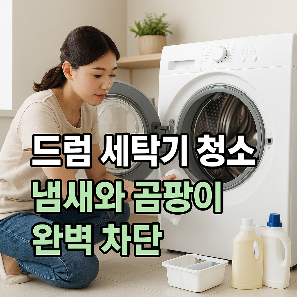 드럼 세탁기 청소와 곰팡이 차단