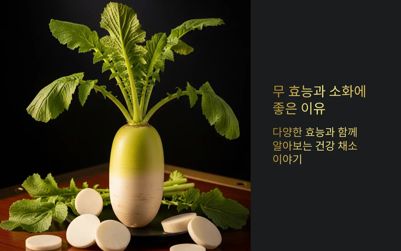 무는 왜 소화에 좋을까? 다양한 효능과 함께 알아보는 건강 채소 이야기