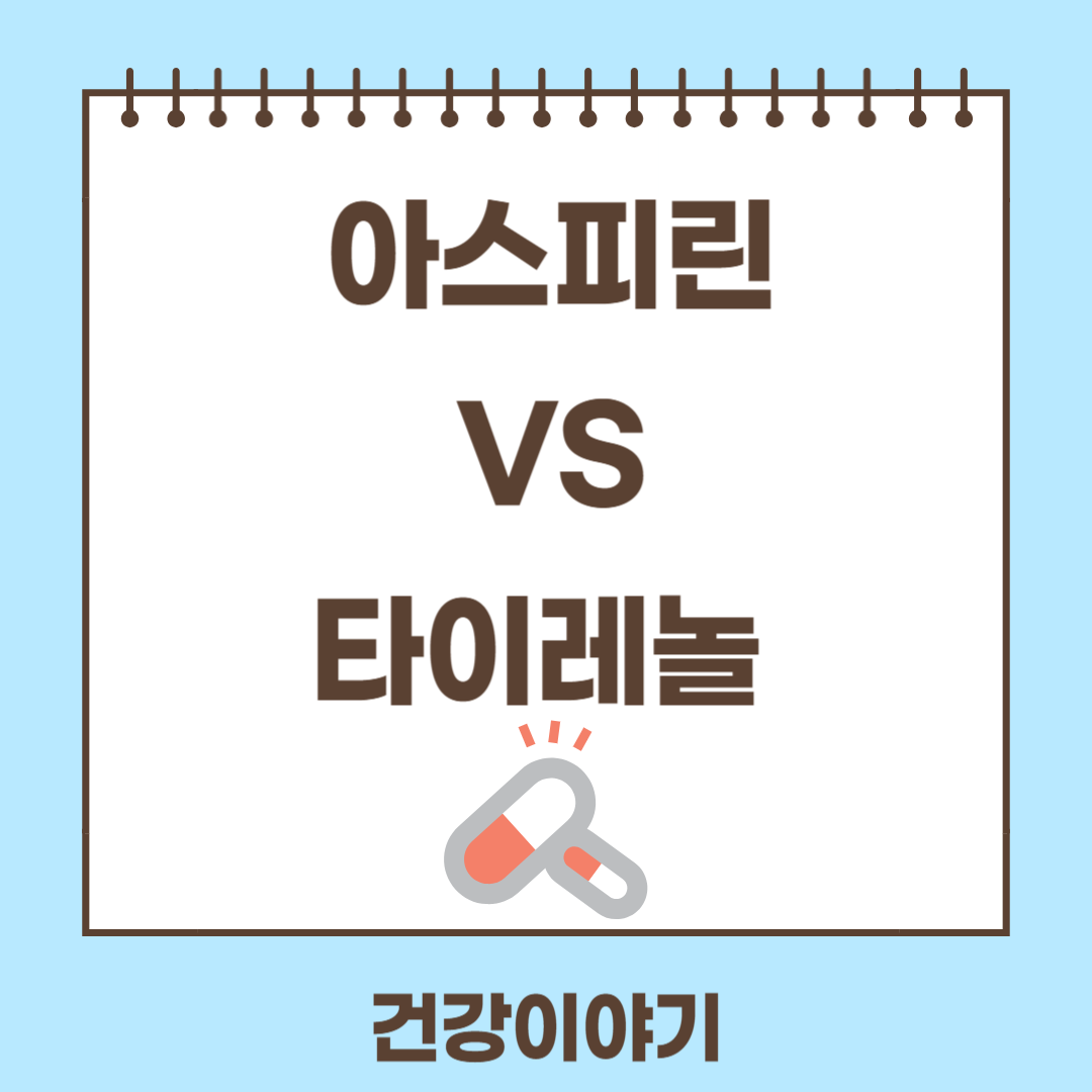 아스피린과 타이레놀의 차이