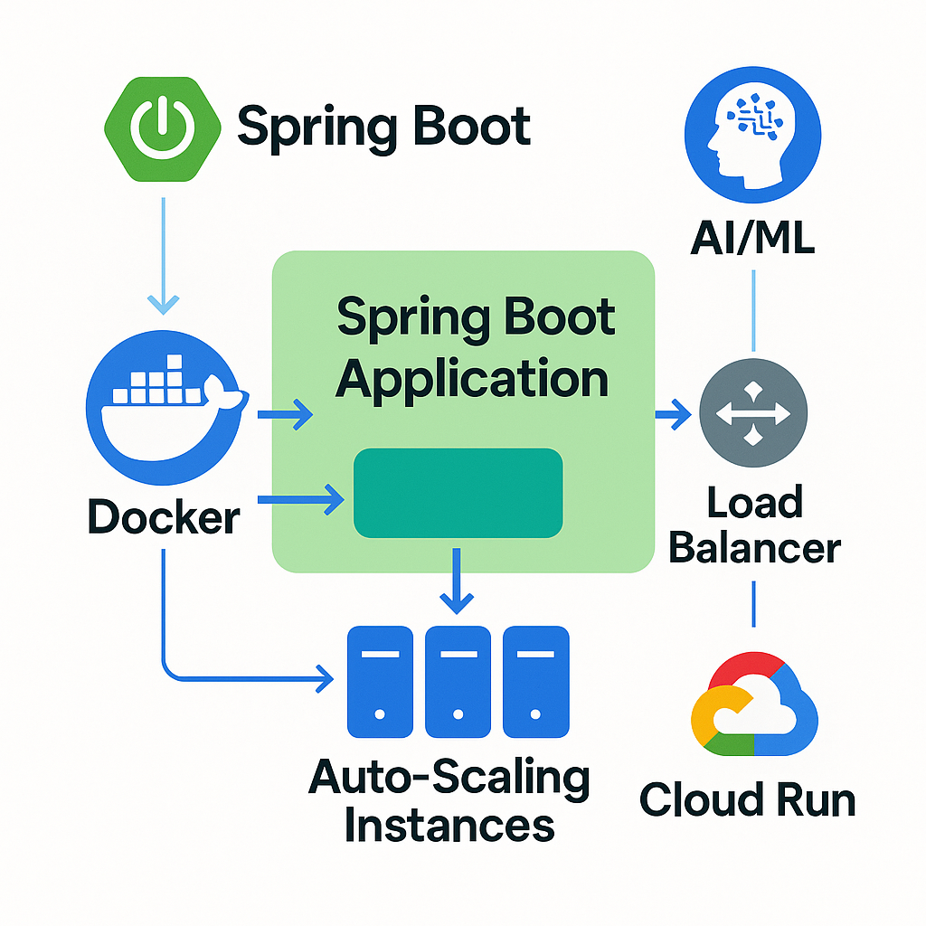 Spring AI 에이전트 Cloud Run 자동 배포 아키텍처 썸네일