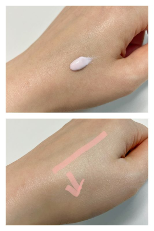 메이크프렘선크림손등테스트