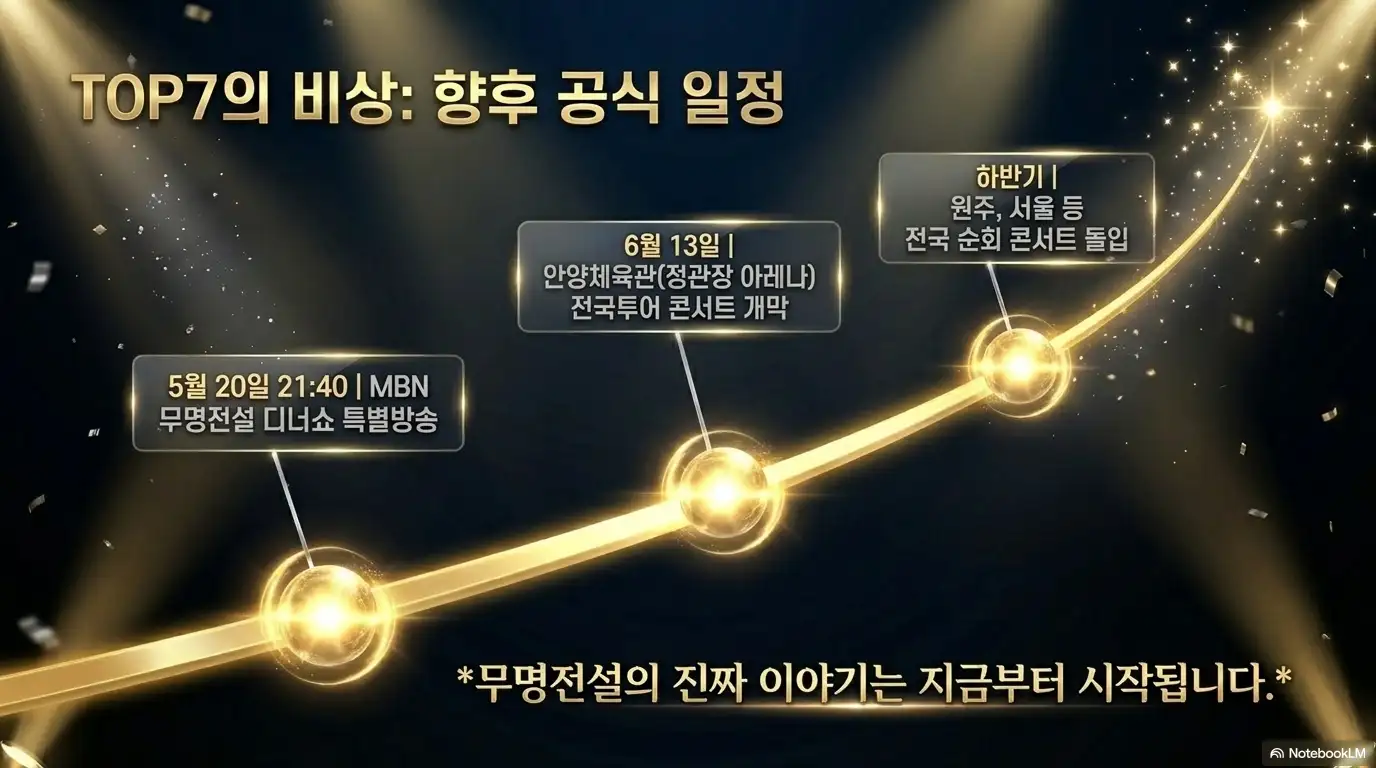 무명전설최종순위 TOP 7 향후 일정