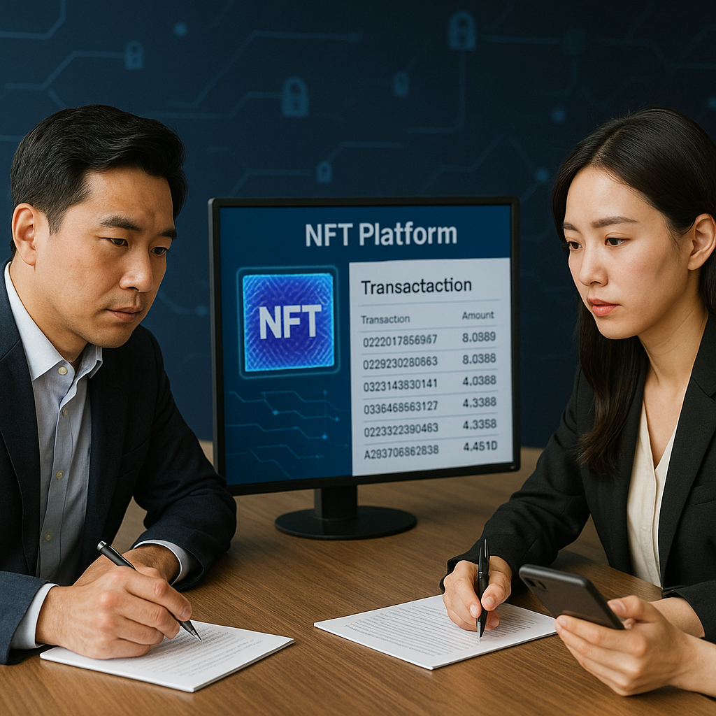 NFT 플랫폼과 블록체인 거래 내역