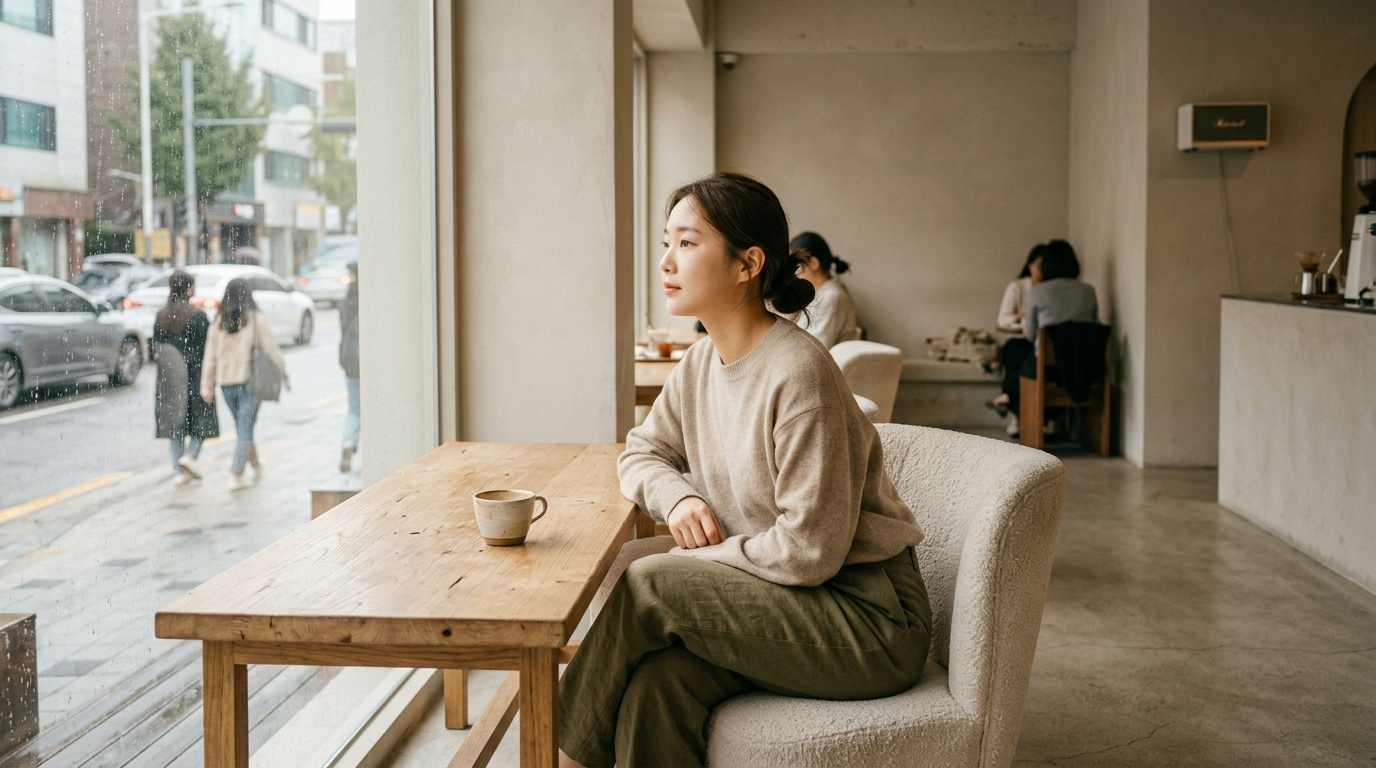 아무것도 하지않아도 되는 분위기 설명