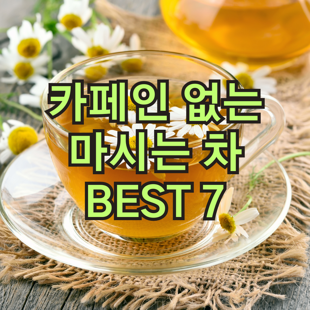 카페인 없는 차 BEST 7 추천