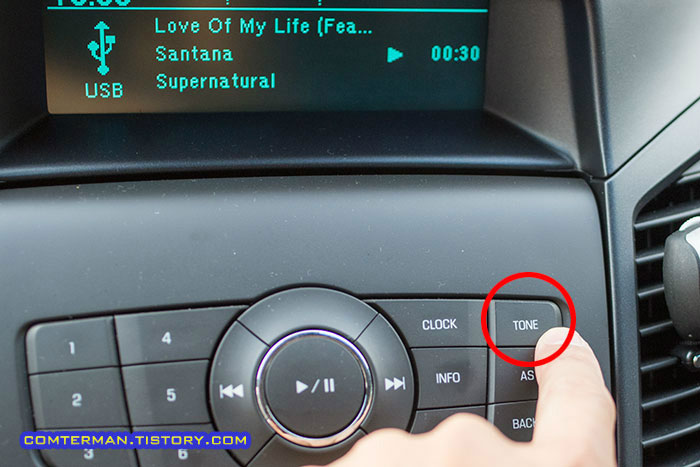 올란도 오디오 패널 이퀄라이저 설정