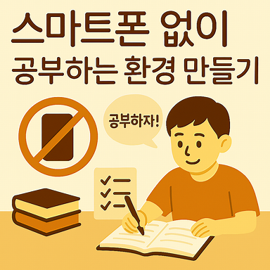 스마트폰 없이 집중하는 공부 환경 만드는 법