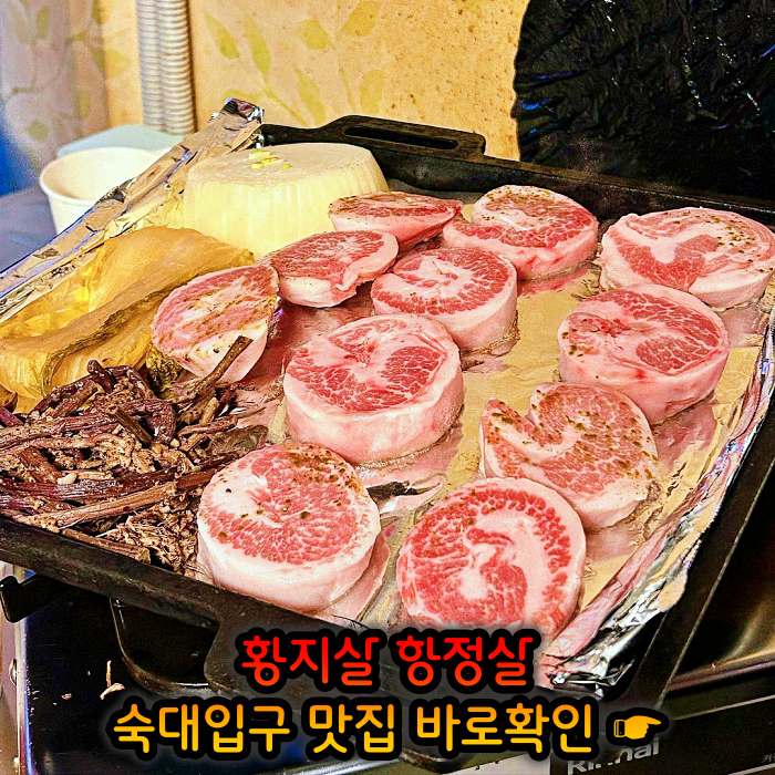 숙대입구 남영동 맛집 황지살, 오도독갈비, 항정살