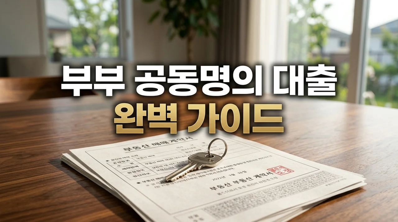 부부 공동명의 대출, 내 지분만으로 가능할까? 한도 및 조건 완벽 정리