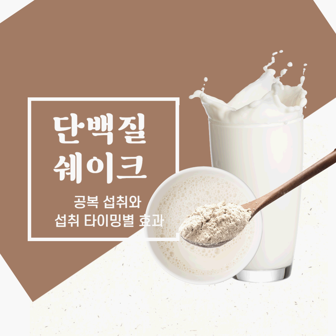 단백질쉐이크, 공복에 먹어도 될까? 섭취 타이밍별 효과 총정리