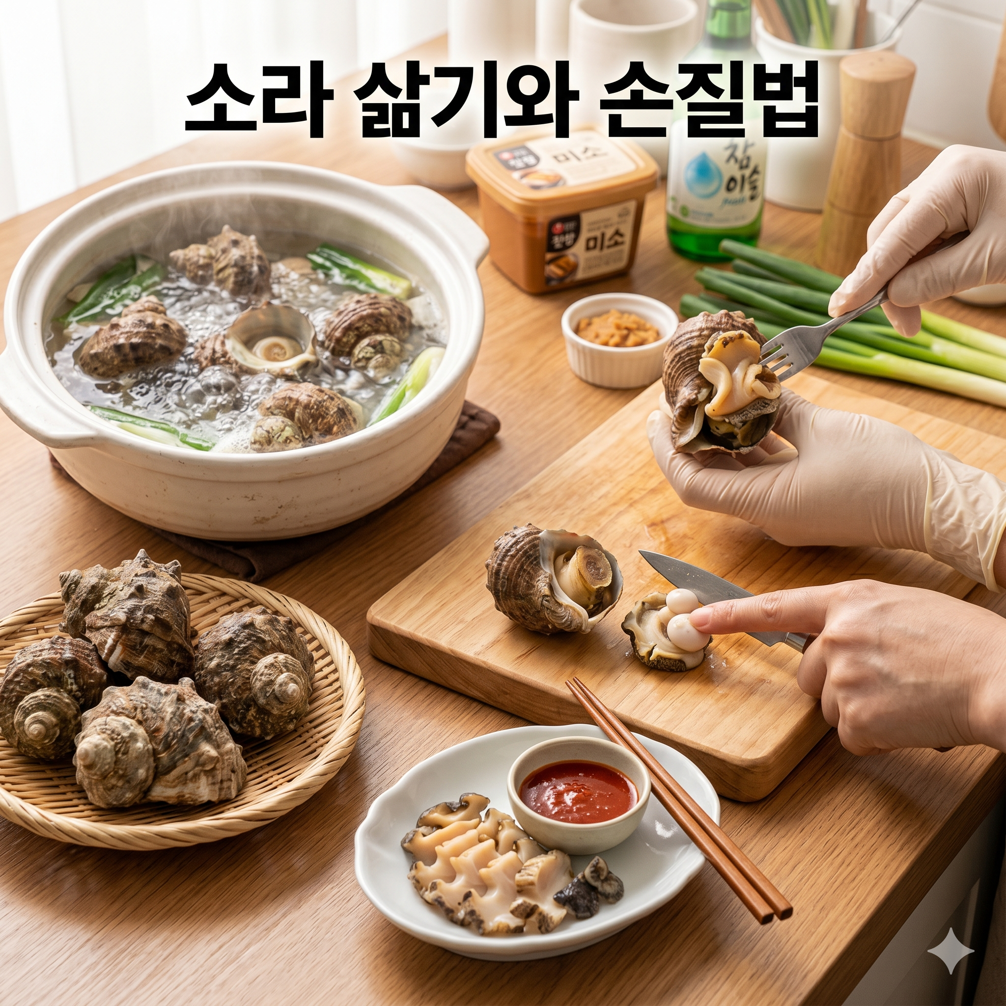 소라 삶기와 삶은 소라 손질법 완벽하게 마스터하는 가이드