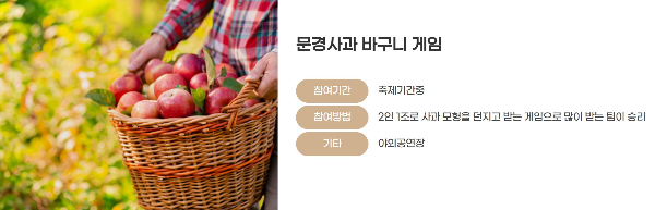 문경사과축제 감홍사과 2025년 일정 총정리