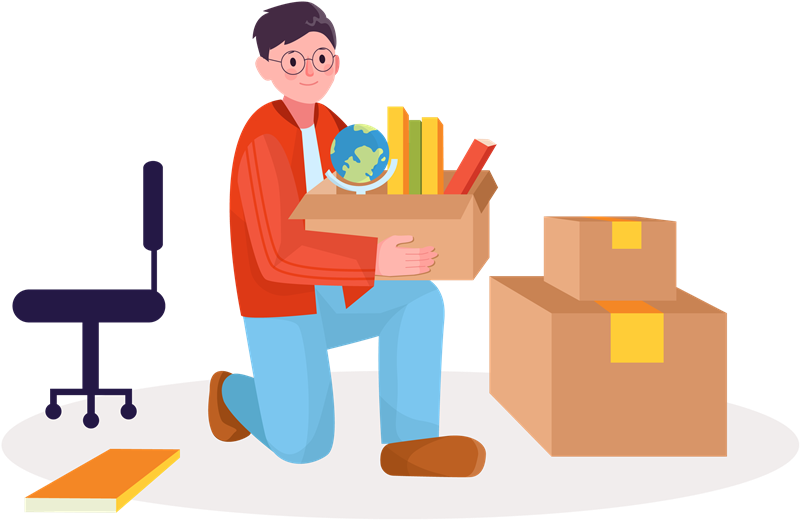 이사-작은-짐-직접-박스에-챙기는-사람