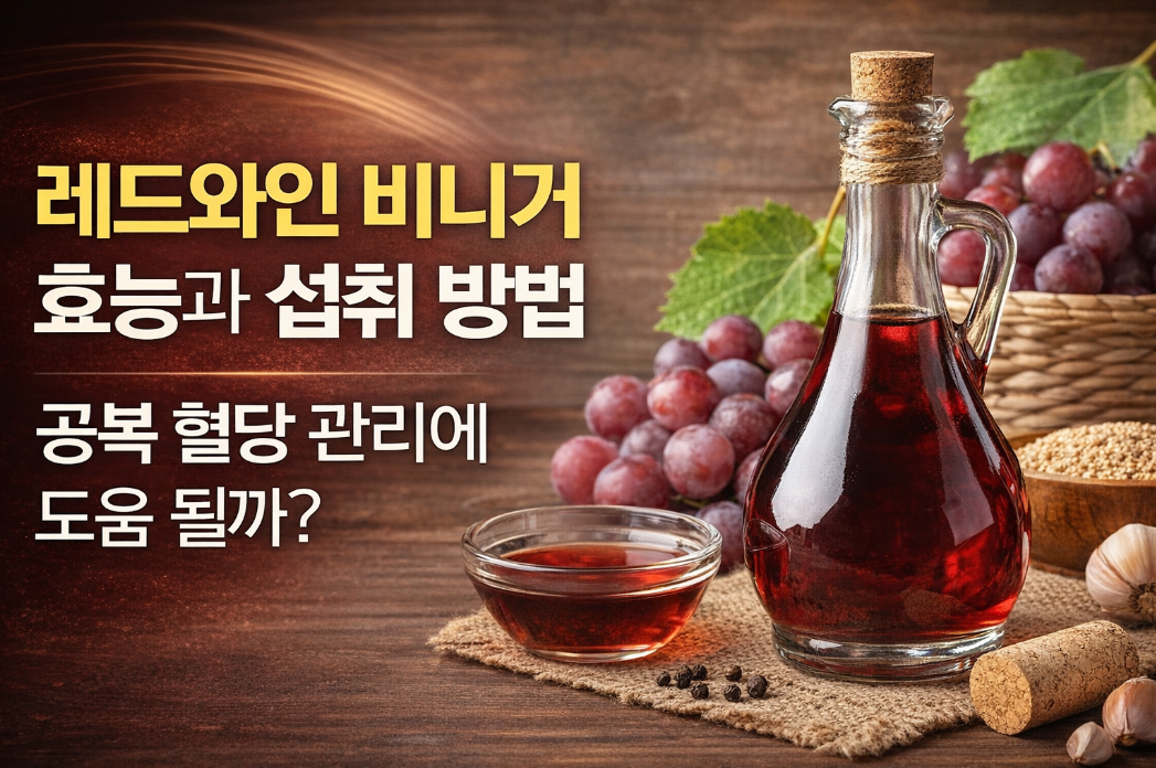 레드와인 비니거 효능 섭취 및 공복 혈당 잡는 법