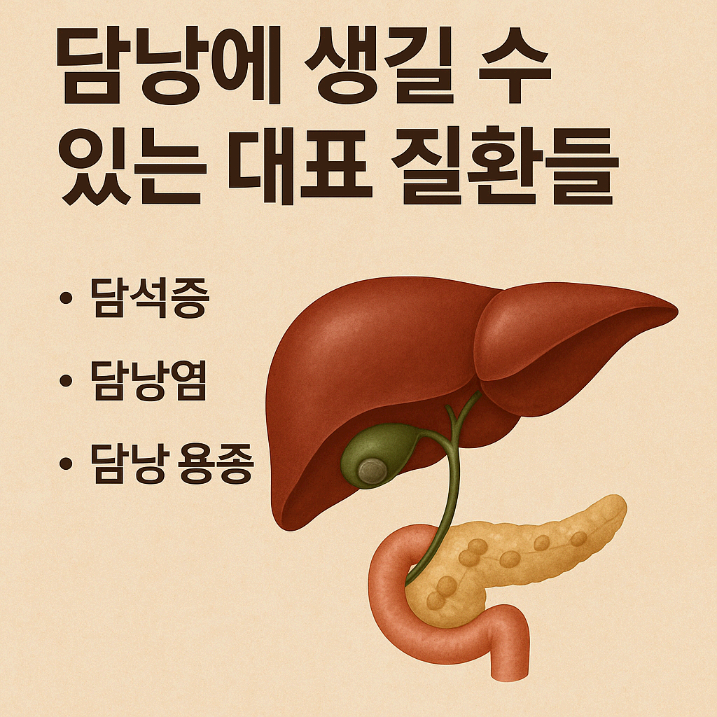 담낭에 생길 수 있는 대표 질환들