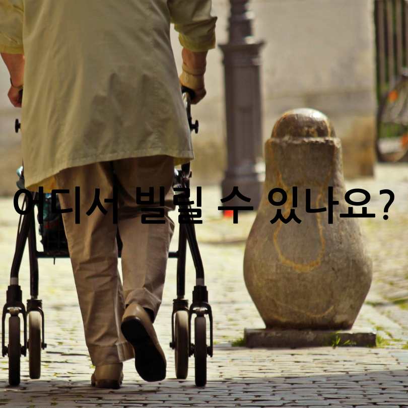 2025년 어르신 실버카 대여 시범사업