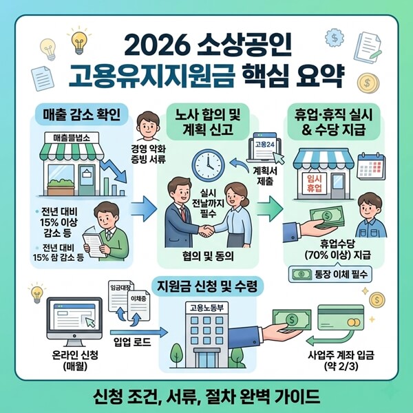 소상공인 고용유지지원금 핵심 요약