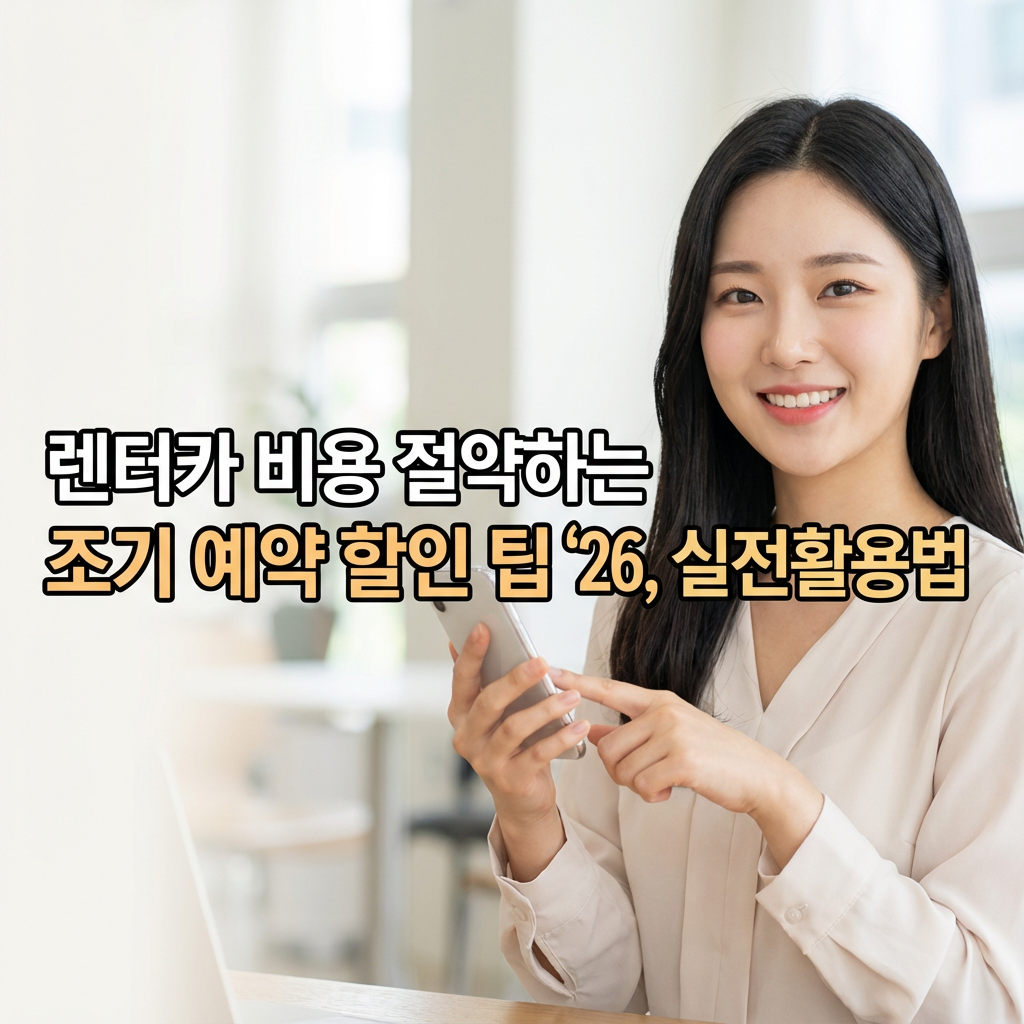 렌터카 비용 절약하는 조기 예약 할인 팁 ’26 | 실전 활용법