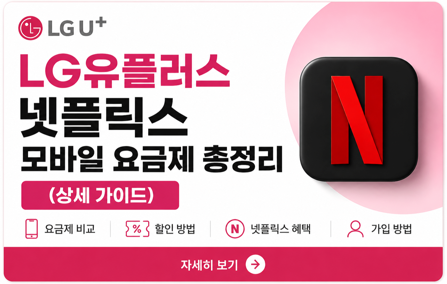 LG유플러스 넷플릭스 모바일 요금제 총정리 (상세 가이드)