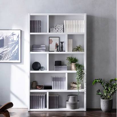 [삼익가구] 테디 1200 5단 책장 B타입, 화이트