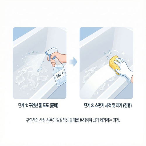 욕조 묵은 때 제거, 스크래치 없이 새것처럼 관리하는 팁