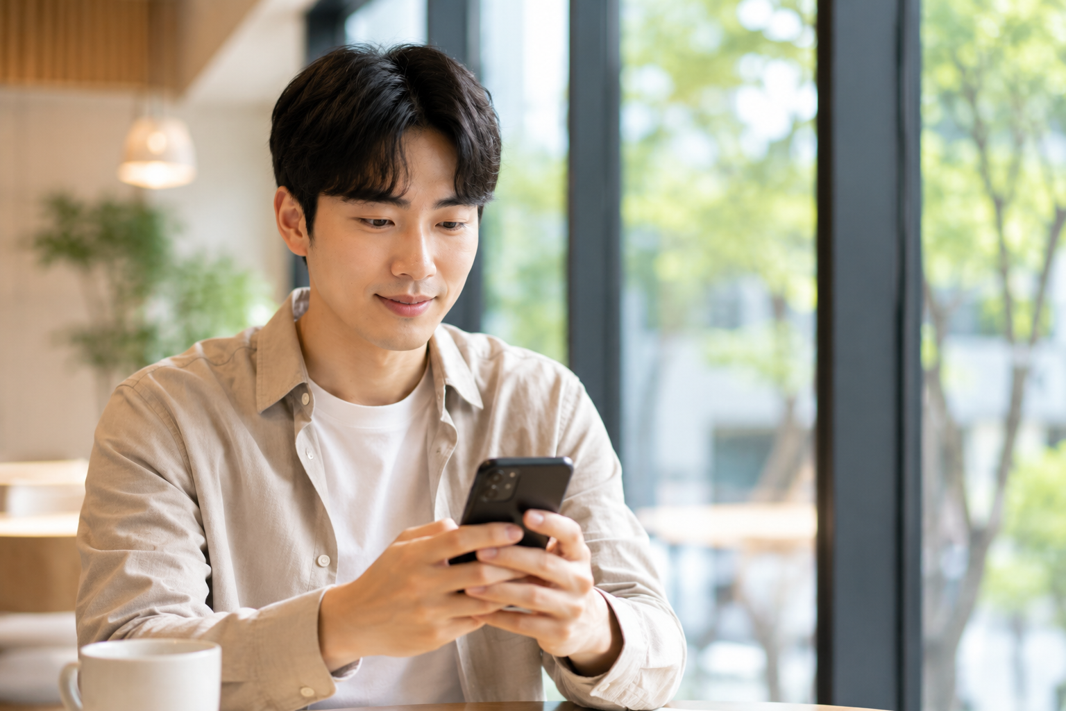 모바일 앱으로 청년미래적금 가입 신청하는 모습