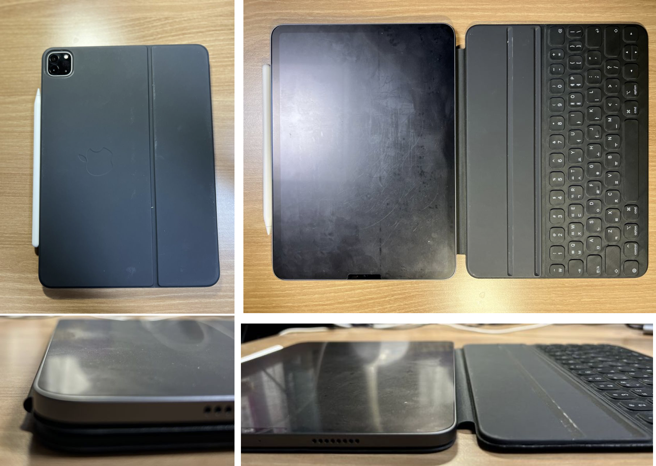 Smart Keyboard Folio 펼치고 접은 모습