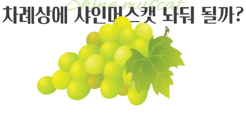 샤인머스캣 일러스트 이미지