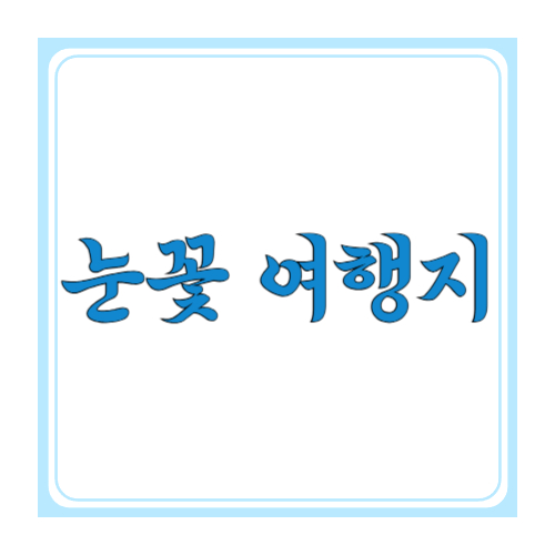 눈꽃 여행을 떠나요? 어디로요? 바로 여기요!