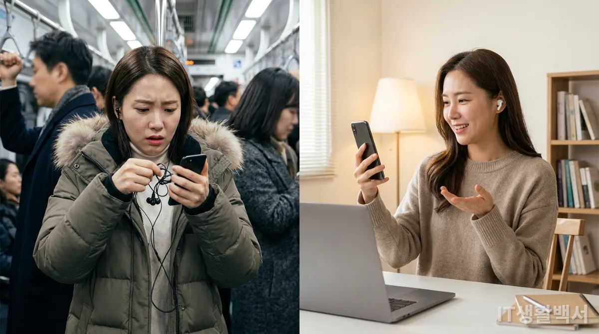 유선 이어폰과 무선 이어폰의 연결성 및 편의성 비교