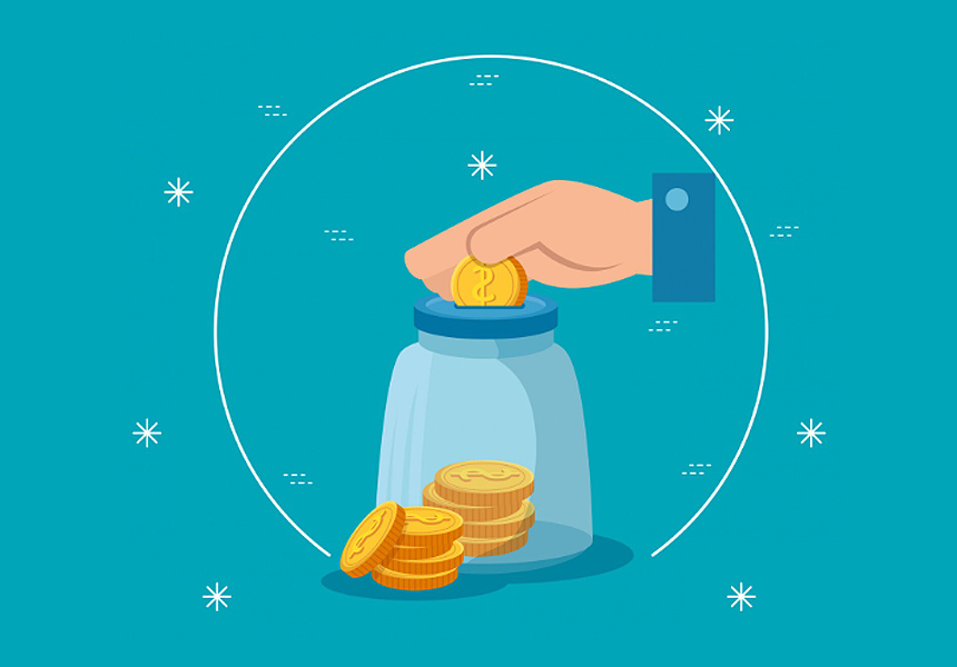 생활비 절약 전략을 상징하는 가계 관리 이미지