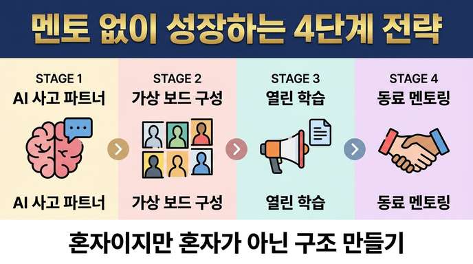 멘토 없이 성장하는 4단계 전략